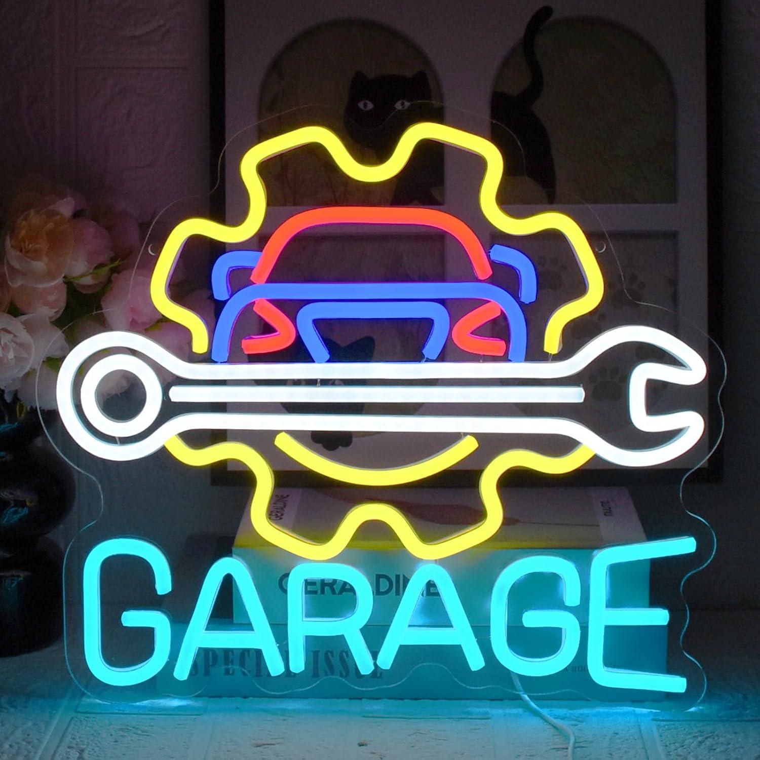 Auto Repair Shops - Garage Neonbord USB-aangedreven LED dimbare neonverlichting