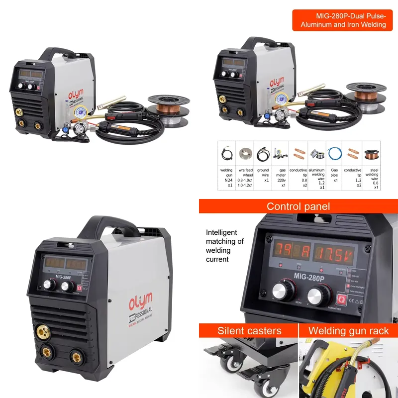 Tig Welder Machine - MIG 280 Pulse Inverter Lastechniek Aluminium